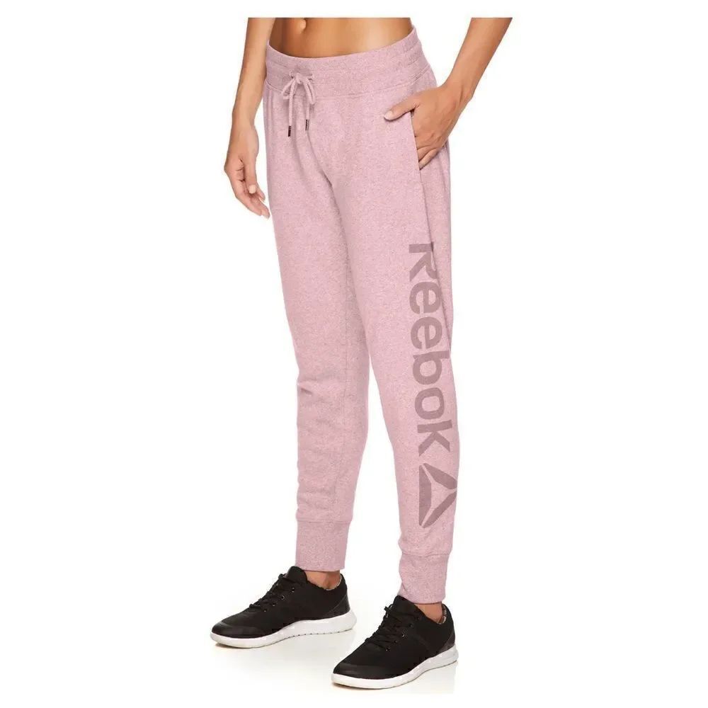 Reebok  Fleece Jogger  Pants Size L Pink NEW